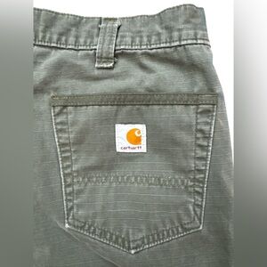 Carhartt Men’s Cargo Double Knee‎ Utility Pants Olive Green Workwear/Grunge Y2K
